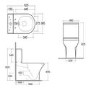 RAK Compact Deluxe 45cm Close Coupled Toilet with Soft Close Seat Full Access