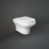 Modern Wall Hung Rimless Toilet with Soft Close Seat - RAK Compact