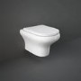Wall Hung Rimless Toilet with Soft Close Seat - Rak Compact