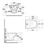 Wall Hung Rimless Toilet with Soft Close Seat - Rak Compact