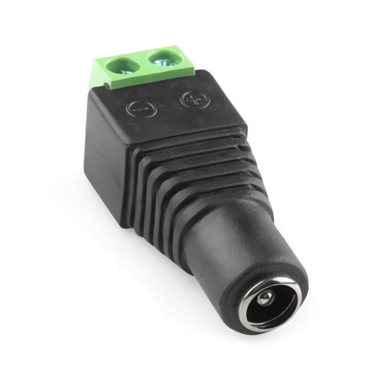 Single 2.1mm DC Power Plug Female