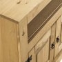 Corona Solid Pine Corner TV Stand with Storage