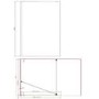 1100mm Brushed Brass Shower Screen for Wet Room & Walk In Shower – Corvus