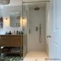 900mm Brushed Brass Shower Screen for Wet Room & Walk In Shower - Corvus