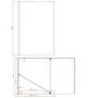 1000mm Gunmetal Shower Screen for Wet Room & Walk In Shower – Corvus