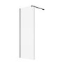 800mm Gunmetal Shower Screen for Wet Room & Walk In Shower – Corvus