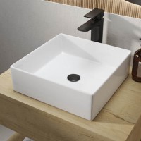 White Square Countertop Basin 350mm - Corey White Square Countertop Basin 350mm - Corey