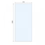 900mm Nickel Shower Screen for Wet Room & Walk In Shower - Live Your Colour