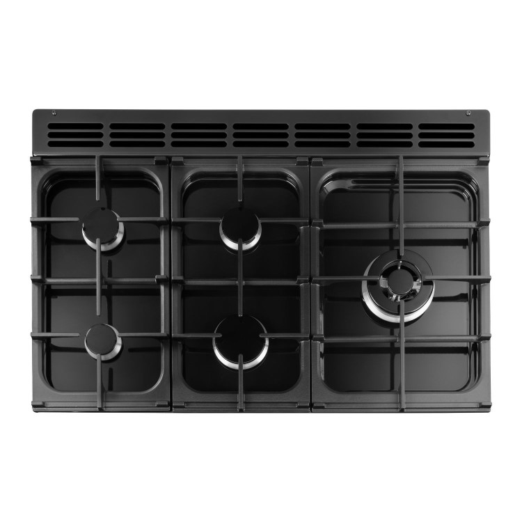 Rangemaster Cotswold 90cm Dual Fuel Range Cooker - Black