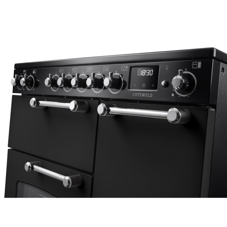 Rangemaster Cotswold 90cm Electric Induction Range Cooker - Black