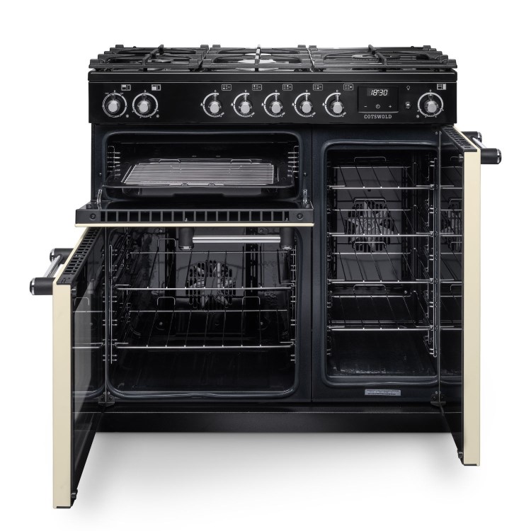 Rangemaster Cotswold 110cm Dual Fuel Range Cooker - Pale Cream