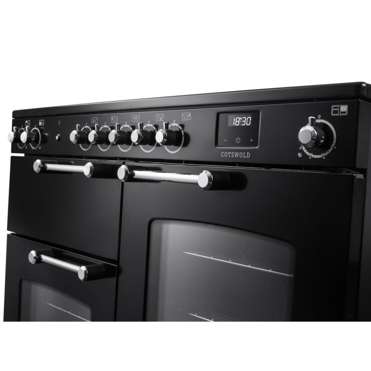 Rangemaster Cotswold 110cm Electric Induction Range Cooker - Black