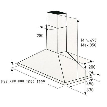 BID SEO Restore COVE110G Elica 110cm Range Cooker Style Chimney Hood