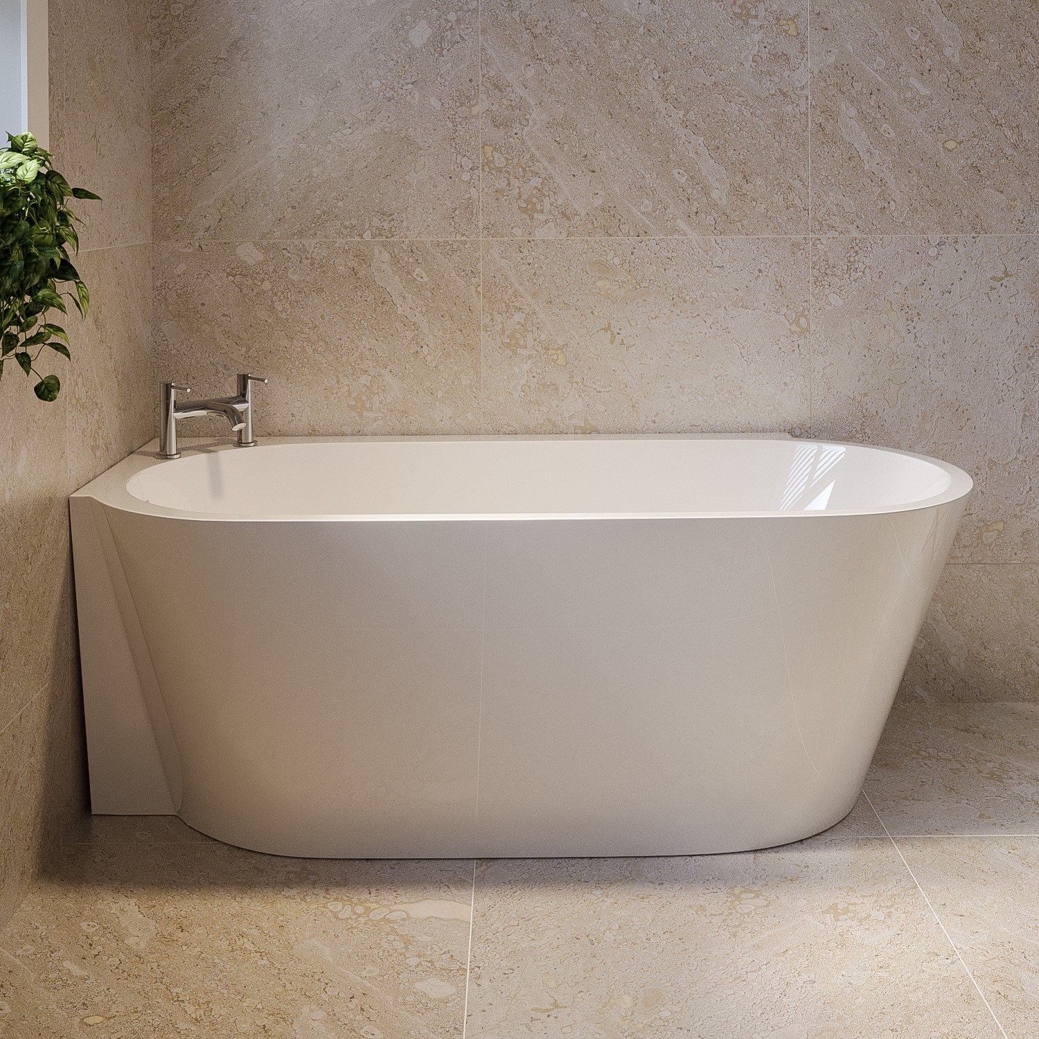Freestanding Single Ended Left Hand Corner Bath 1600 x 780mm