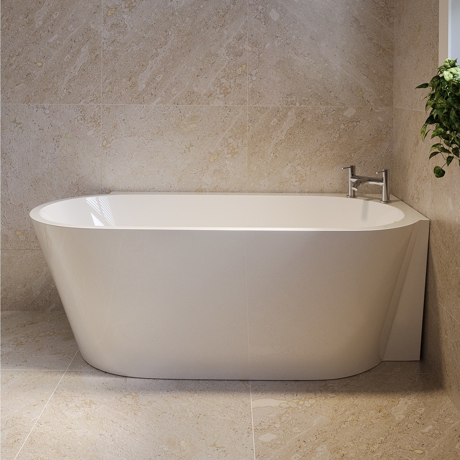 Freestanding Single Ended Right Hand Corner Bath 1600 x 780mm