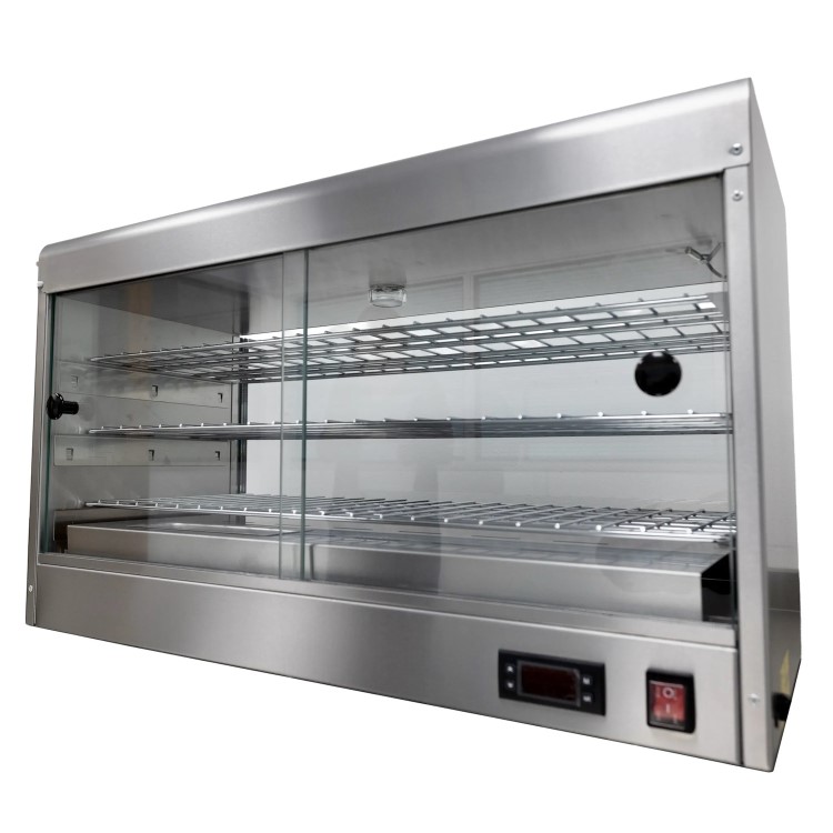 Parry CPCD Digital Countertop Heated Pie Cabinet. Up To 60 Pies. 3 Shelves. Fitted Plug. Made In Britain