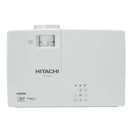 Hitachi Projector CPDX301 DLP XGA  3000 ANSI Lumens/2600 ECO 4500 hr lamp/6000 ECO 2.2kg 1.9 to 2_ throw ratio 1.1x zoom HDMI.