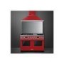 Smeg Portofino 120cm Pyrolytic Dual Fuel Range Cooker - Red