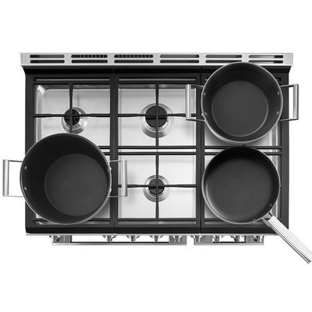 Smeg Portofino 90cm Dual Fuel Twin Oven Range Cooker - Black