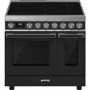 Smeg Portofino 90cm Electric Induction Range Cooker - Anthracite Grey