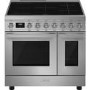 Smeg Portofino 90cm Induction Twin Oven Range Cooker - Stainless Steel