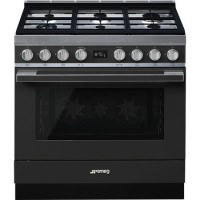 Smeg Portofino 90cm Pyrolytic Dual Fuel Range Cooker - Anthracite