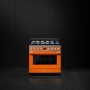 Smeg Portofino 90cm Pyrolytic Dual Fuel Range Cooker - Orange