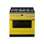 Smeg Portofino 90cm Pyrolytic Dual Fuel Range Cooker - Yellow