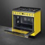 Smeg Portofino 90cm Pyrolytic Dual Fuel Range Cooker - Yellow