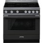 Smeg Portofino 90cm Pyrolytic Induction Range Cooker - Anthracite