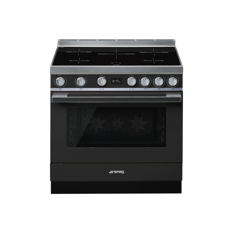 Refurbished Smeg Portofino CPF9IPAN 90cm Pyrolytic Induction Range Cooker Grey
