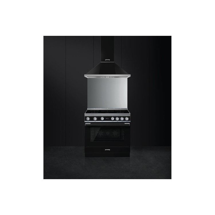 Smeg Portofino 90cm Pyrolytic Induction Range Cooker - Black