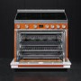 Smeg Portofino 90cm Pyrolytic Induction Range Cooker - Orange