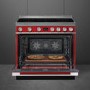 Smeg Portofino 90cm Induction Pyrolytic Range Cooker - Red