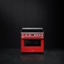 Smeg Portofino 90cm Induction Pyrolytic Range Cooker - Red