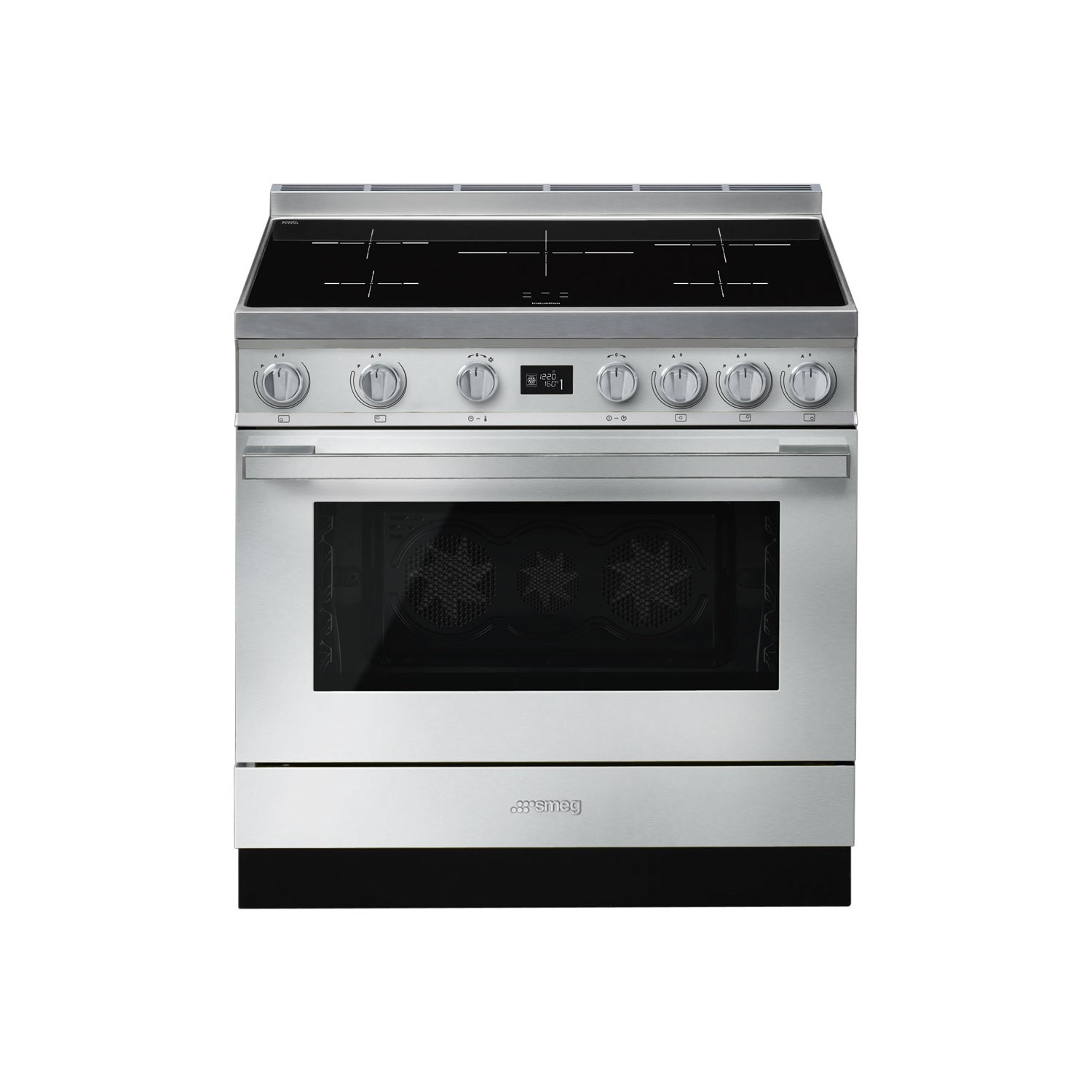 Smeg Portofino 90cm Pyrolytic Induction Range Cooker - Stainless Steel