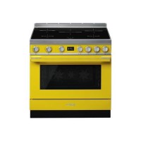 Smeg Portofino 90cm Pyrolytic Induction Range Cooker - Yellow