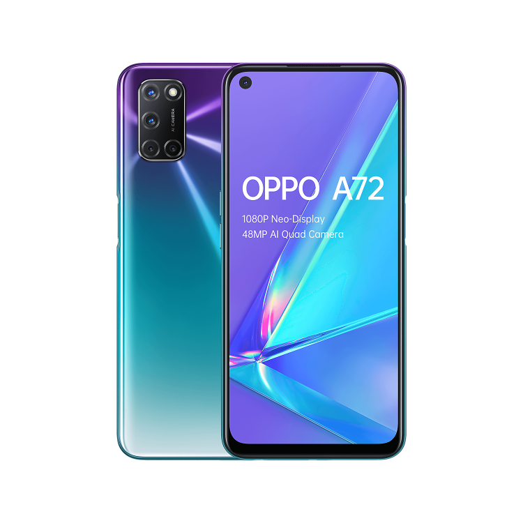 OPPO A72 Aurora Purple 6.5" 128GB 4G Dual SIM Unlocked & SIM Free