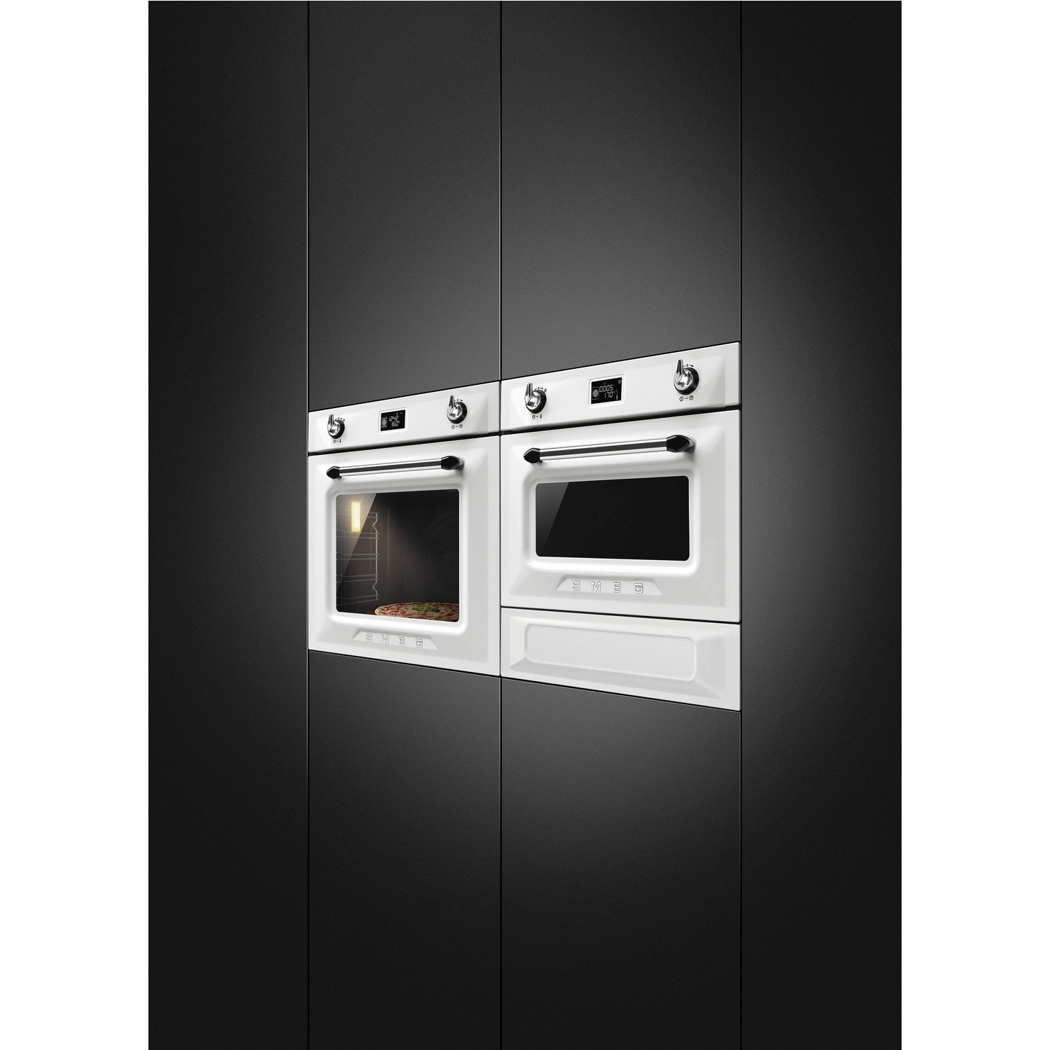 Smeg CPR915B Victoria 15cm Built In Warming DrawerWhite Appliances