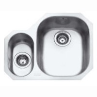 Franke CPX160L Compact Undermount Stainless Steel Sink with Left Half Bowl