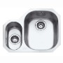 Franke CPX160L Compact Undermount Stainless Steel Sink with Left Half Bowl