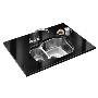 Franke CPX160PDP Compact Undermount Reversible 1.5 Bowl Stainless Steel Sink and Tap Designer Pack