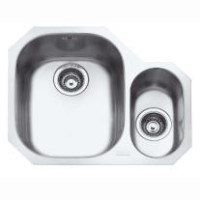 Franke CPX160R Compact Undermount Stainless Steel Sink with Right Half Bowl