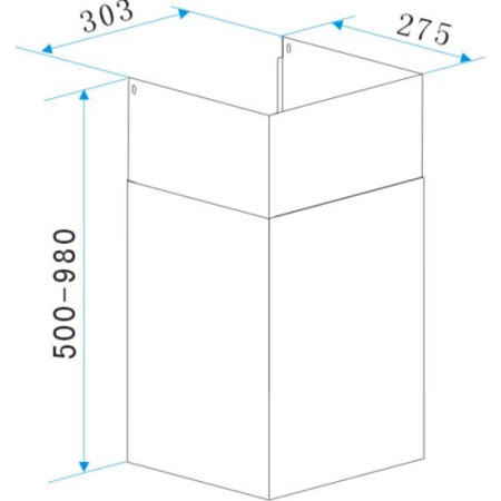 Baumatic CQ4SS Stainless Steel Chimney Section