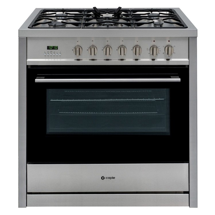 Caple CR9109 90cm Single Oven Dual Fuel Range Cooker - Stainless Steel