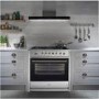 Caple CR9109 90cm Single Oven Dual Fuel Range Cooker - Stainless Steel