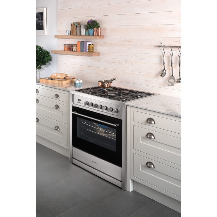 Caple CR9109 90cm Single Oven Dual Fuel Range Cooker - Stainless Steel