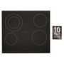 GRADE A1 - As new but box opened - Hotpoint CRA641DC Touch Control 60cm Ceramic Hob with Finished Glass Edge in Black