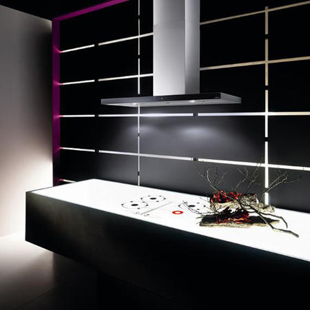 Elica Crete Decorative Touch Control 90cm Chimney Hood - Stainless Steel