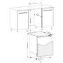 CDA 96 Litre Integrated Under Counter Freezer